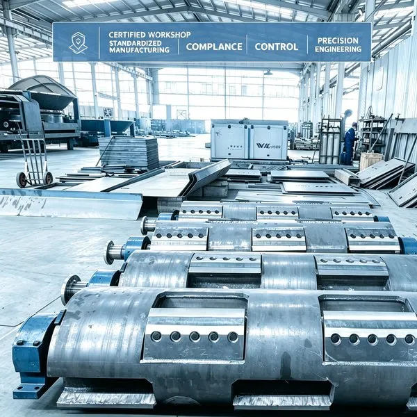 Wood grinder production at the WeiDong factory
