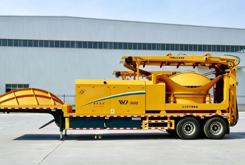WeiDong WD3600S diesel semi-trailer towable tub grinder
