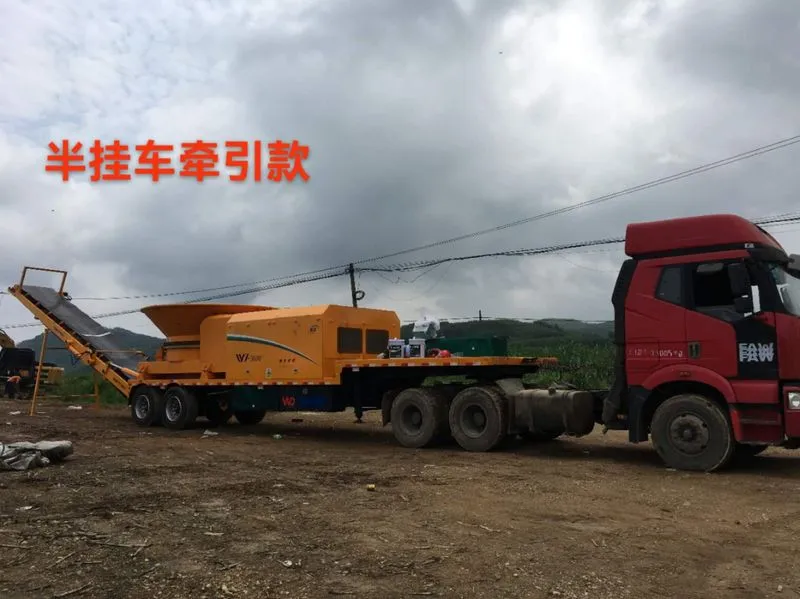 WeiDong WD3600S diesel semi-trailer towable tub grinder, photo 12
