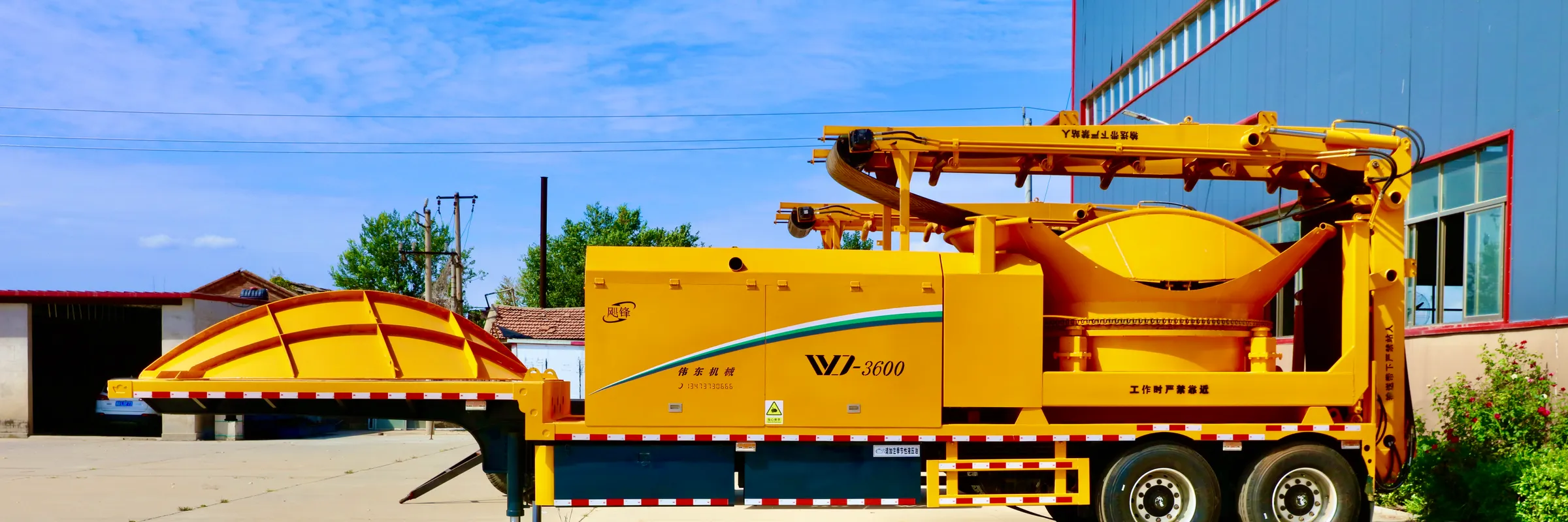WeiDong WD3600S diesel semi-trailer towable tub grinder, photo 13