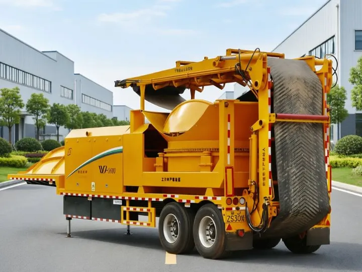 WeiDong WDE3600S electric semi-trailer towable tub grinder