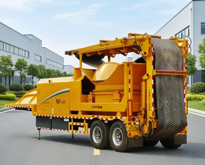 WeiDong WDE3600S electric semi-trailer towable tub grinder